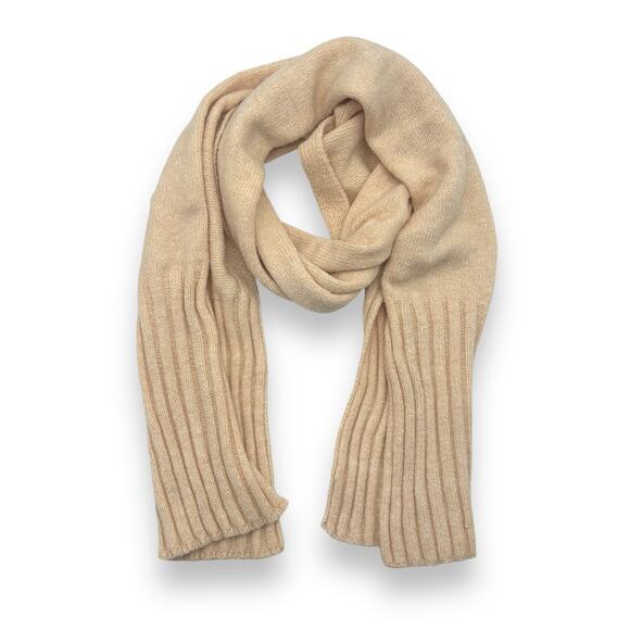 NEW Macy's On 34th Wide-Ribbed Solid Knit Scarf Peach Coral Rectangle Winter NWT - Picture 11 of 16